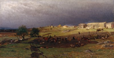 Sbírání brambor od Gerhard Peter Frantz Vilhelm Munthe