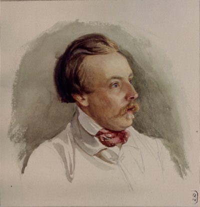 Portrét malíře Alexandra von Kotzebue 1815-1889, 40. léta 19. století od Gerhard Wilhelm Reutern von
