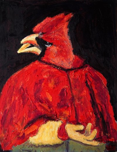 El Cardinal, 2020 (olej na plátně) od Gerhardt Isringhaus