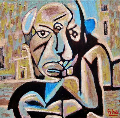 Malý Picasso, 2022 (olej na plátně) od Gerhardt Isringhaus