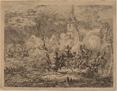 Obsazení vesnice od Gerhardus Emaus de Micault
