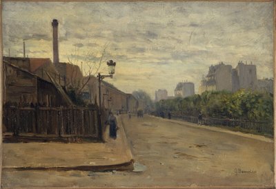 Rue Auguste-Cain, kolem roku 1900 (olej) od Germain Eugene Bonneton
