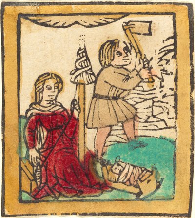 Adam a Eva od German 15th Century