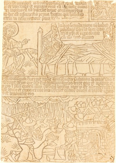 Apokalypsa Jana, list 42 od German 15th Century