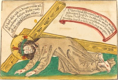 Kristus padající pod tíhou kříže od German 15th Century