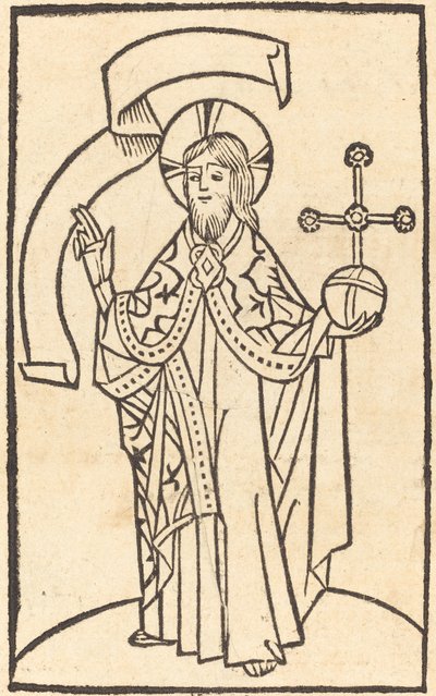 Před Kristem Us Salvatore od German 15th Century