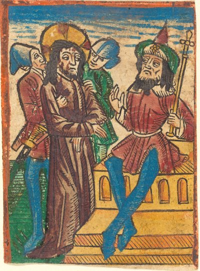 Kristus před Pilátem od German 15th Century