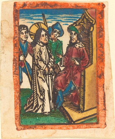 Kristus před Pilátem od German 15th Century