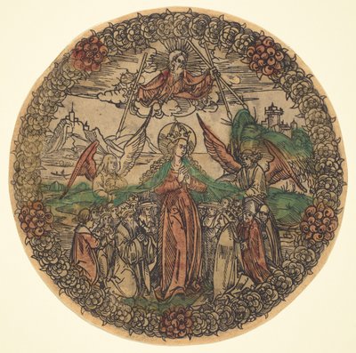 Madonna ve věnci z růží od German 15th Century