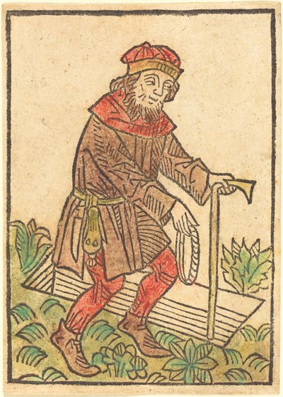 Muž šel směrem k hrobu od German 15th Century