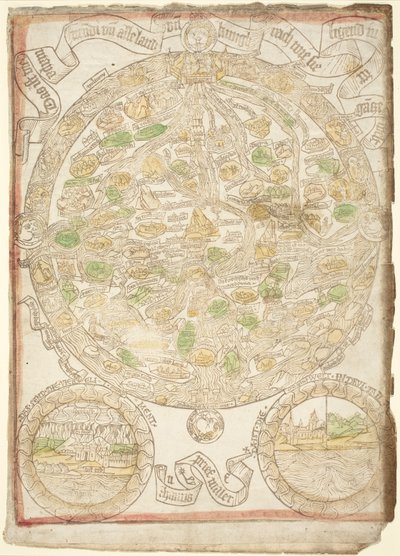 Mapa světa od German 15th Century