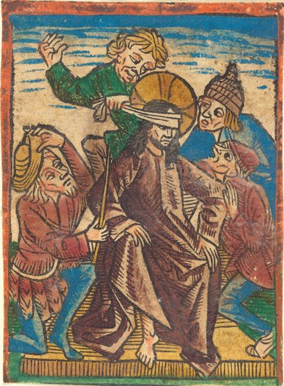 Zesměšňování Krista od German 15th Century