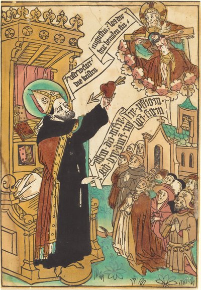 Svatý Augustin od German 15th Century