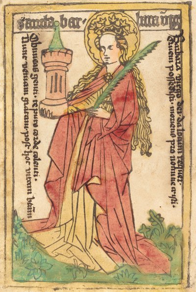 Svatá Barbora od German 15th Century