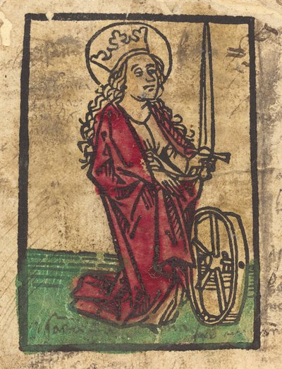 Svatá Kateřina Alexandrijská od German 15th Century
