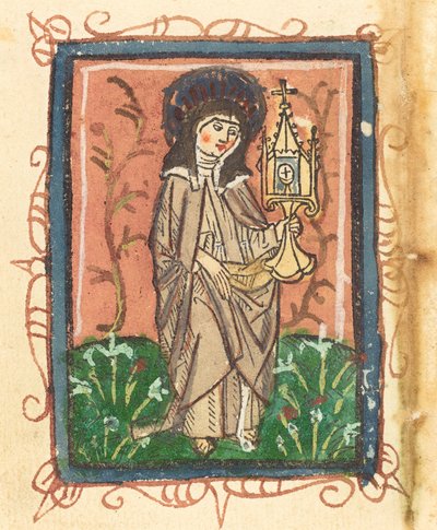 Svatá Klára z Assisi od German 15th Century