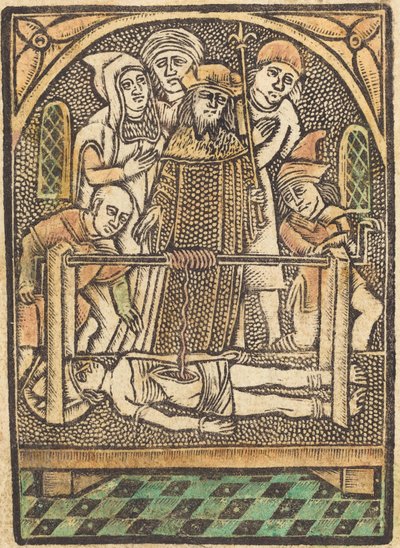 Svatý Erasmus od German 15th Century