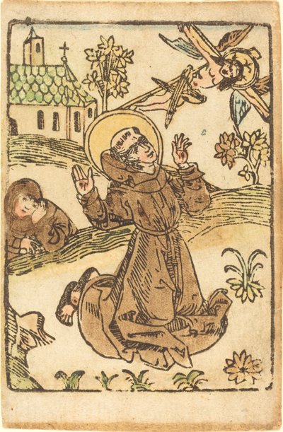 Svatý František přijímá stigmata od German 15th Century
