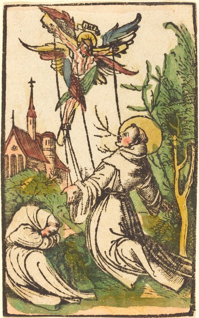 Svatý František přijímá stigmata od German 15th Century