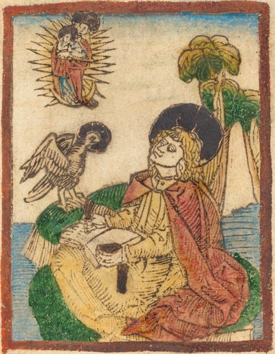 Svatý Jan na ostrově Patmos od German 15th Century