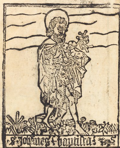 Svatý Jan Křtitel [recto] od German 15th Century