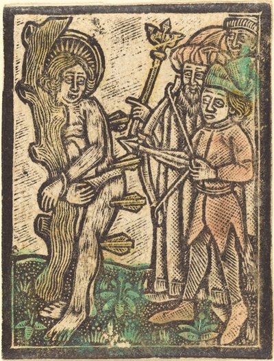 Svatý Šebestián od German 15th Century