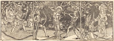Svatí Christopher, Sebastian a Roche od German 15th Century