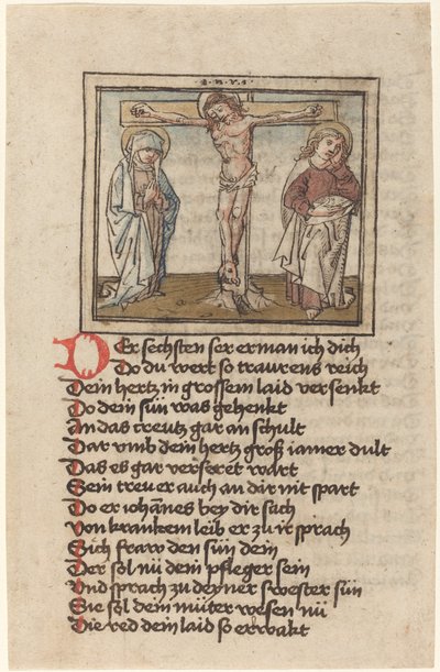 Ukřižování od German 15th Century