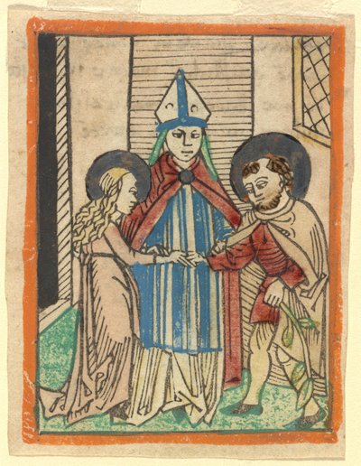 Svatba Panny od German 15th Century