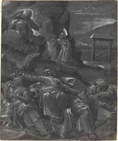 Kristus v zahradě Getsemanské od German 16th Century