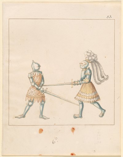 Freydal, Kniha klání a turnaj císaře Maxmiliána I.: Pěší boje (soutěže) (III. díl): Deska 163 od German 16th Century