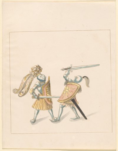 Freydal, Kniha klání a turnaj císaře Maxmiliána I.: Pěší boje (soutěže) (III. díl): Deska 161 od German 16th Century