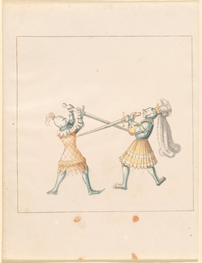 Freydal, Kniha klání a turnaj císaře Maxmiliána I.: Pěší boje (Třety) (III. díl): Deska 159 od German 16th Century