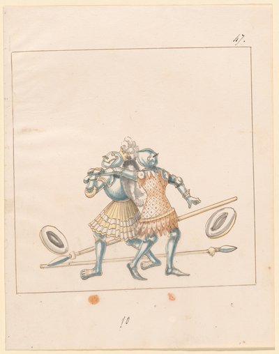 Freydal, Kniha klání a turnaj císaře Maxmiliána I.: Pěší boje (soutěže) (III. díl): Deska 152 od German 16th Century