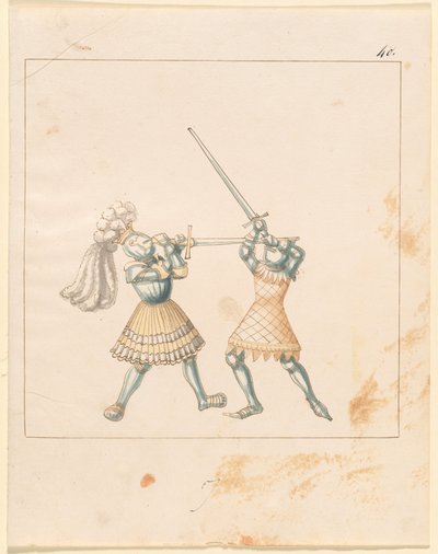 Freydal, Kniha klání a turnaj císaře Maxmiliána I.: Pěší boje (soutěže) (III. díl): Deska 157 od German 16th Century
