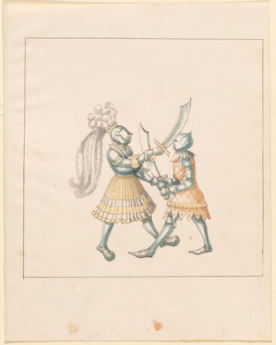 Freydal, Kniha klání a turnaj císaře Maxmiliána I.: Pěší boje (soutěže) (III. díl): Deska 153 od German 16th Century