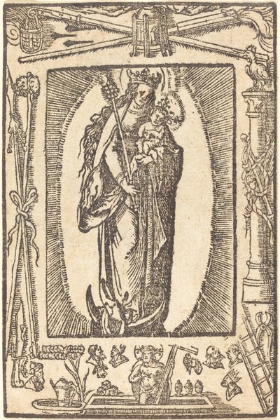 Madonna a dítě od German 16th Century