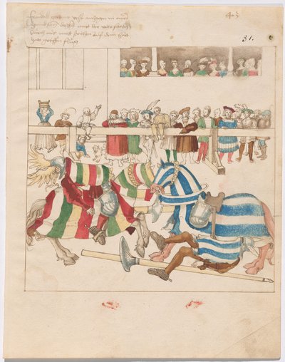 Mock Joust of War s pevnými štíty od German 16th Century
