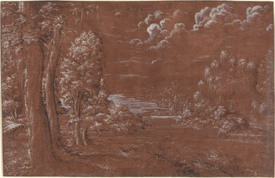 Říční krajina od German 16th Century