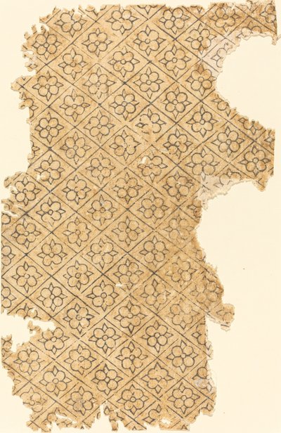 List s květinovým a diamantovým vzorem od German 16th Century