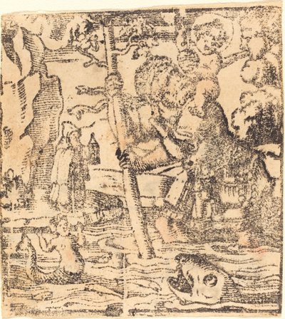 Svatý Kryštof od German 16th or 19th Century