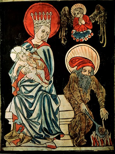 Odpočinek na letu do Egypta, c1410 od German Master