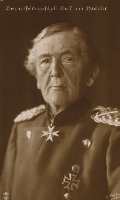 Polní maršál hrabě von Haeseler (čb fotografie) od German Photographer