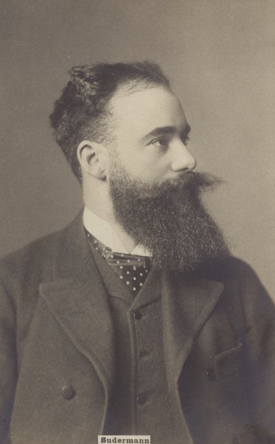 Hermann Sudermann (1857-1928), německý dramatik a spisovatel (čb fotografie) od German Photographer