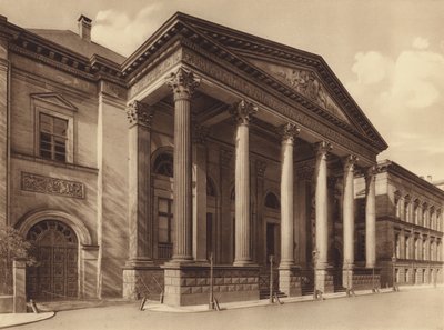 Palác Leine, Hannover (čb fotografie) od German Photographer