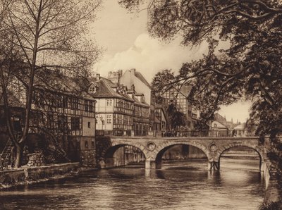 Marstallův most, Hannover (čb fotografie) od German Photographer