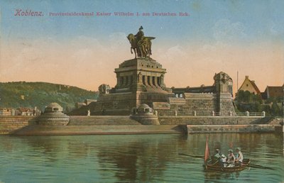 Pomník císaře Viléma I., Koblenz. Pohlednice odeslaná v roce 1913. od German Photographer