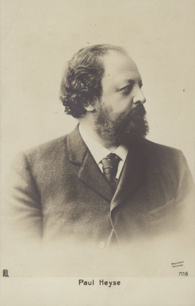 Paul Heyse (1830-1914), německý spisovatel a překladatel (čb fotografie) od German Photographer