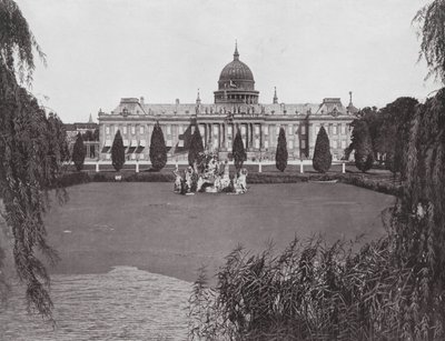 Postupim, Městský palác a Neptunova kašna (čb fotografie) od German Photographer