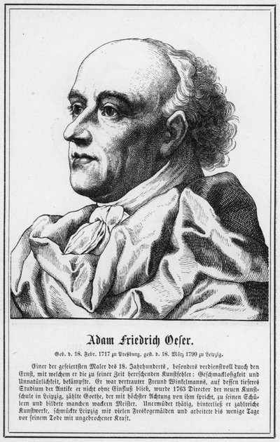 Adam Friedrich Oeser (rytina) od German School